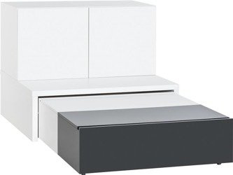 Komoda z szufladami z podestem 106x95 ze stolikiem Young Users firmy Vox