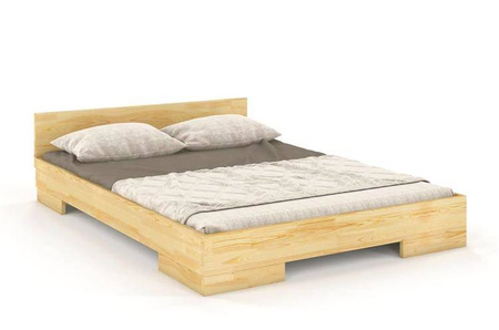 Łóżko drewniane sosnowe Skandica SPECTRUM Long (długość + 20 cm) / 140x220 cm, kolor naturalny