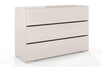 Drewniana komoda sosnowa Visby Sandemo 3S / kolor biały