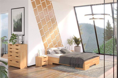 Łóżko drewniane bukowe Skandica SPECTRUM Maxi / 90x200 cm, kolor naturalny