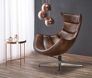 LUXOR fotel wypoczynkowy c. brązowy (1p=1szt)