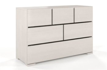 Drewniana komoda sosnowa Visby Sandemo 3+2+1 / kolor biały