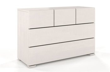 Drewniana komoda bukowa Visby Hessler 3+2 / kolor biały