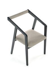 AZUL krzesło czarny / tap. popiel (1p=2szt)
