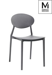 MODESTO krzesło FLEX szare - polipropylen