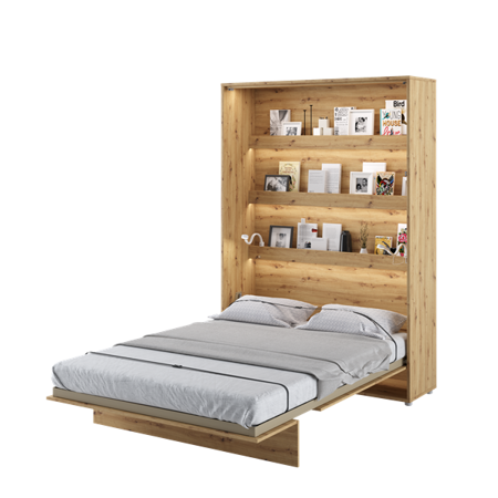 BED CONCEPT BC-01 - półkotapczan pionowy 140 - dąb artisan