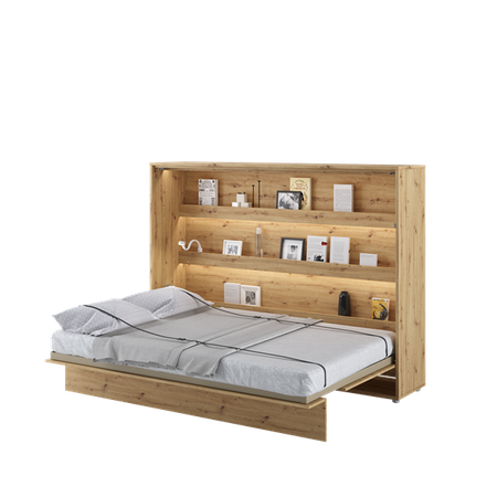 BED CONCEPT BC-04 - półkotapczan poziomy 140 - dąb artisan