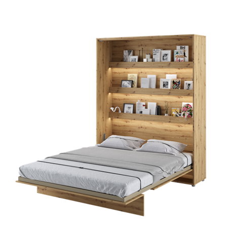 BED CONCEPT BC-12 - półkotapczan pionowy 160 - dąb artisan