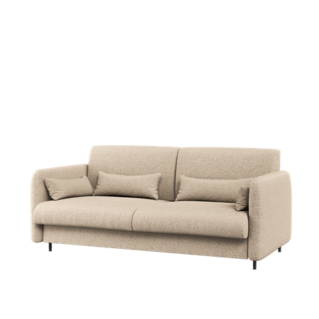 BED CONCEPT BC-18 - Sofa 140 do BC-01 - boucle beżowy PIU 03 / front szary ART 82626