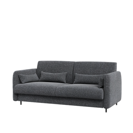 BED CONCEPT BC-18 - Sofa 140 do BC-01 - grafit ART 82630 / front biały