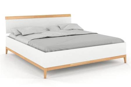 Drewniane łóżko ze skrzynią Visby Livia BC (skrzynia na pościel)