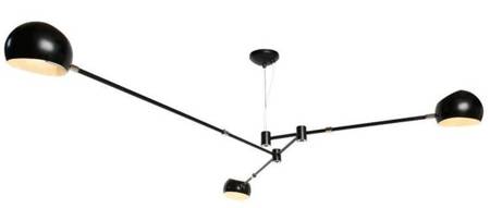 Lampa wisząca ASTRONOMY-3 czarna 175 cm