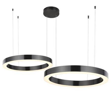 Lampa wisząca CIRCLE 40+60 LED tytanowa 1 podsufitce