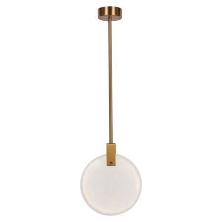 Lampa wisząca MARBLE LED marmurowo złota 24 cm