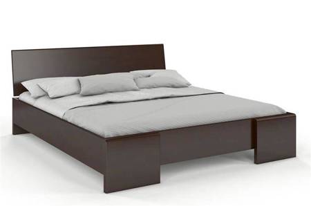 Łóżko drewniane bukowe Visby Hessler High / 160x200 cm, kolor palisander