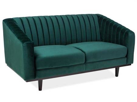 SOFA  ASPREY 2 VELVET ZIELONY BLUVEL 78 / WENGE