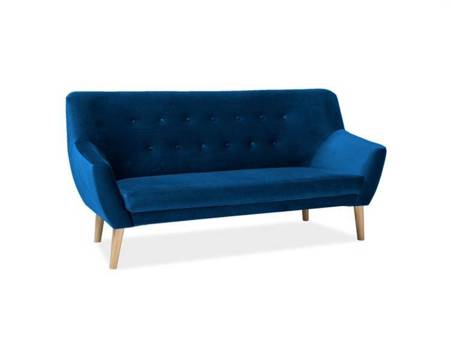 SOFA NORDIC 3 VELVET KOLOR GRANAT TAPICERKA BLUVEL 86 / BUK