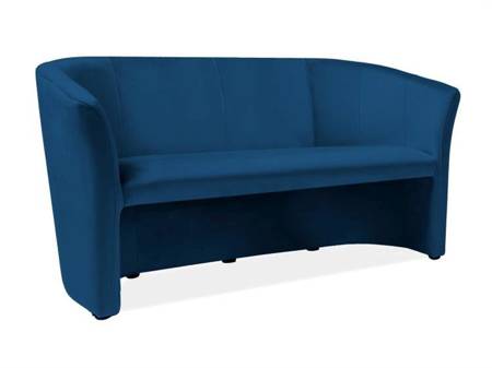 SOFA TM-3 VELVET GRANATOWY BLUVEL 86 / WENGE