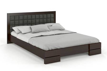 Tapicerowane łóżko drewniane - sosnowe Visby GOTLAND Long (Długość + 20 cm)